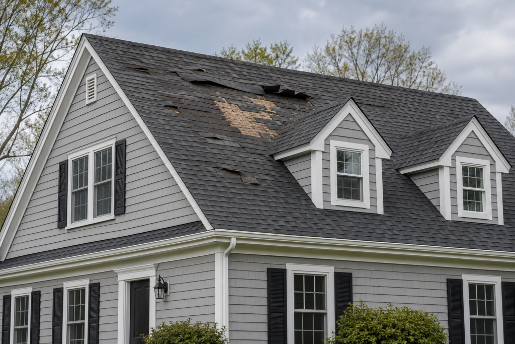 NH wind damaged roof