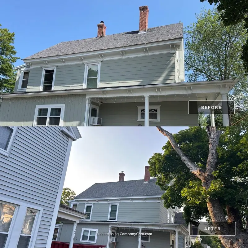 Estate Gray Shingles Replace an Aging Asphalt Roof — Dover, NH — completed by Compass Exteriors in Dover