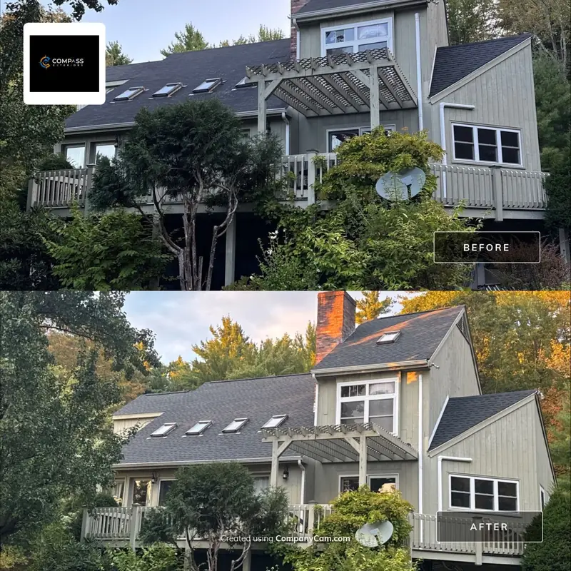 20-Square Charcoal HDZ Reroof Done in a Single Day — Goffstown, NH — completed by Compass Exteriors in Goffstown