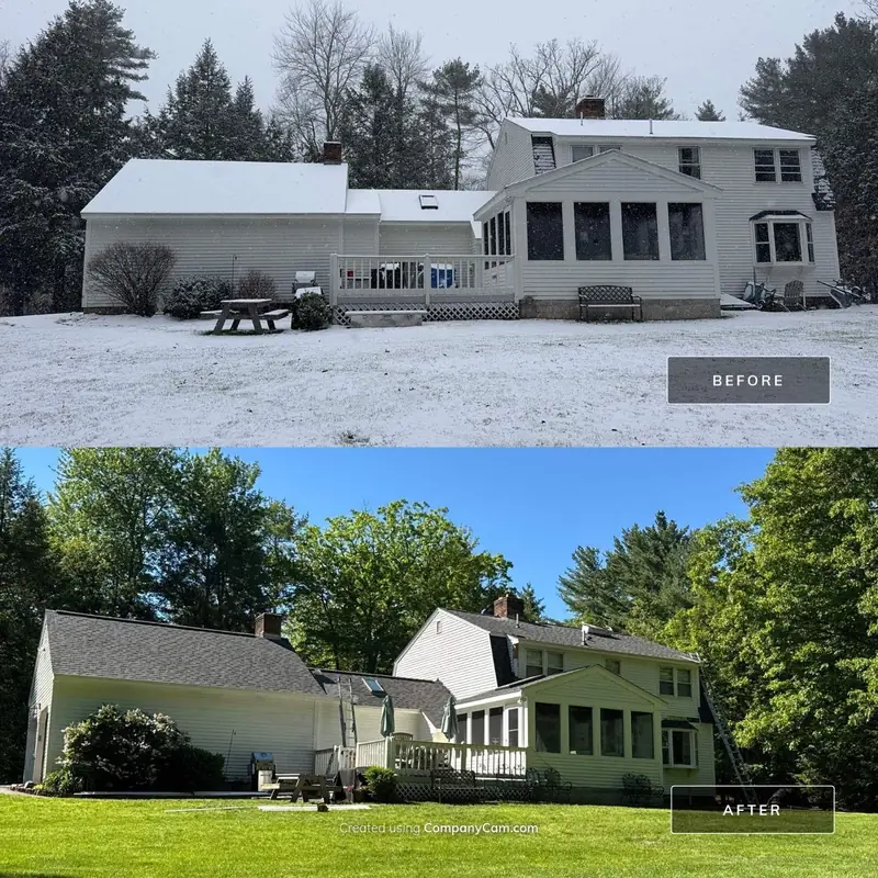 Hidden Rot from Failed Flashing Repaired First — Bedford, NH — completed by Compass Exteriors in Bedford