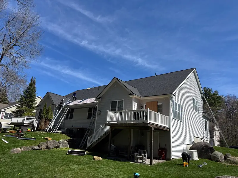 55-Square HOA Duplex Re-Roof with Ventilation Fixes — Stratham, NH — completed by Compass Exteriors in Stratham