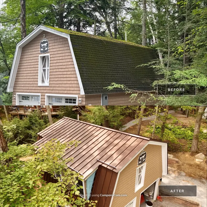 Drexel Standing Seam Roof with Snow Retention — Weare, NH — completed by Compass Exteriors in Weare