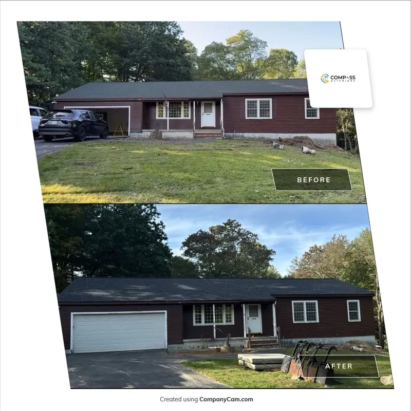 Granule Loss and Leaks Fixed with TruDefinition Shingles — Hudson, NH — completed by Compass Exteriors in Hudson