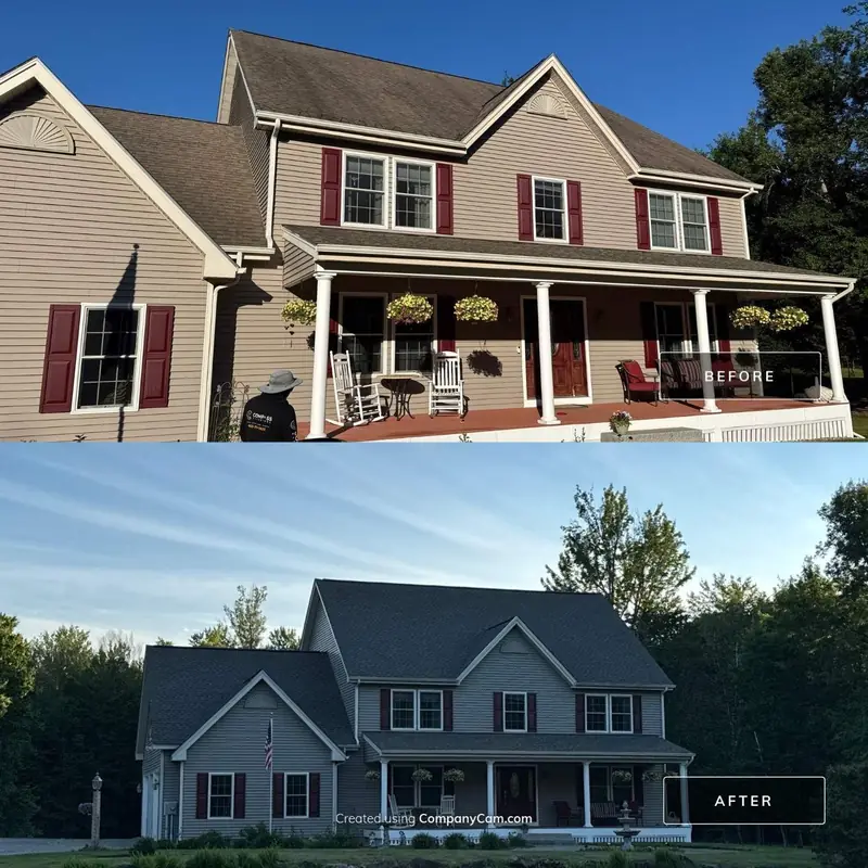 Weathered Wood Shingles Add a Dimensional Look — Brookline, NH — completed by Compass Exteriors in Brookline
