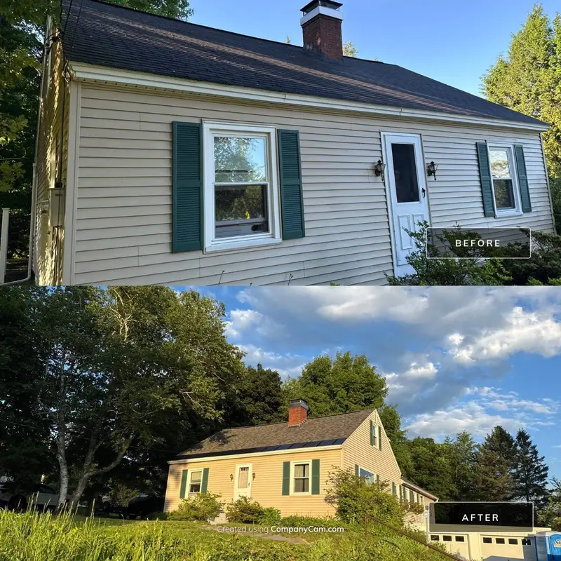 Peppercorn Shingles Meet EPDM on a Gazebo Roof — Pembroke, NH — completed by Compass Exteriors in Pembroke
