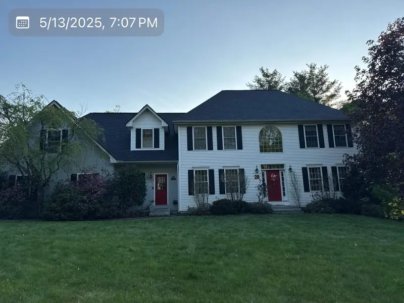 Pool-Area Tarping Protects an Onyx Black Reroof — Goffstown, NH — completed by Compass Exteriors in Goffstown