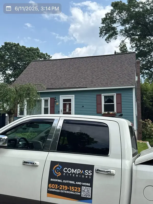 Teak Shingles Over Re-Nailed Decking & Sheathing Fix — Manchester, NH — completed by Compass Exteriors in Manchester